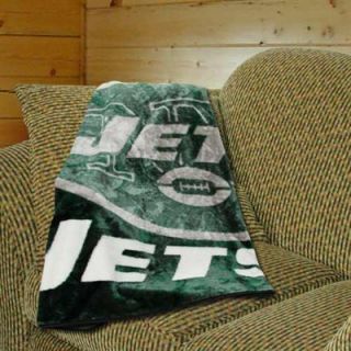 New York Jets 50 x 60 Green Roll Out Series Royal Plush Blanket Throw