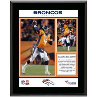 Peyton Manning Denver Broncos 2013 NFL MVP Sublimated 10.5 x 13 Plaque