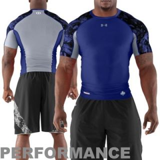 Under Armour 2013 NFL Combine Authentic Shatter Performance Compression T Shirt   Royal Blue/Gray