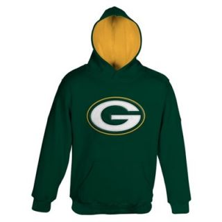 Green Bay Packers Youth Logo Pullover Hoodie   Green