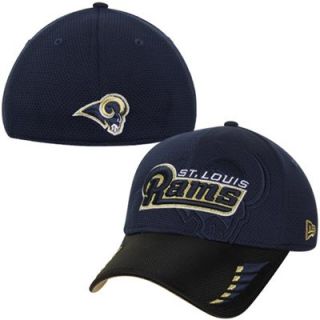 New Era St. Louis Rams Ballizzle 39THIRTY Flex Hat   Navy Blue