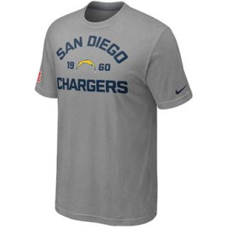 Nike San Diego Chargers Arch T Shirt   Ash