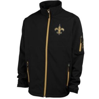 New Orleans Saints Inside Handoff Full Zip Jacket   Black