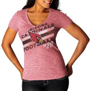 Arizona Cardinals Ladies Victory Play IV Melange T Shirt   Cardinal