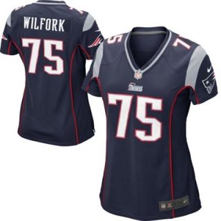 Nike Vince Wilfork New England Patriots Ladies Game Jersey   Navy Blue
