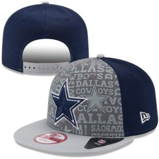 Mens New Era Navy Blue Dallas Cowboys 2014 NFL Draft 9FIFTY Snapback Hat