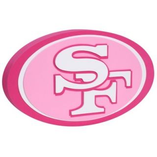 San Francisco 49ers 3D Foam Logo Sign   Pink