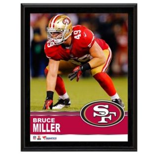 Bruce Miller San Francisco 49ers Sublimated 10.5 x 13 Plaque