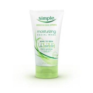 Simple Moisturizing Facial Wash, 5 Ounce (Pack of 2)  Facial Cleansing Products  Beauty