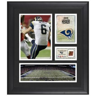 John Hekker St. Louis Rams Framed 15 x 17 Collage with Game Used Football