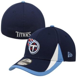 New Era Tennessee Titans 39THIRTY Training Flex Hat   Navy Blue