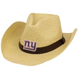 New York Giants Straw Cowboy Hat   Natural