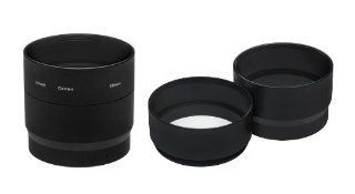 Canon Powershot G12 Filter Adapter (Alternative For Canon FA DC58B, Part# 4721B001) + High Grade Multi Coated, Multi Threaded 3 Piece Lens Filter Kit (58mm) Made By Optics  Camera Lens Filter Sets  Camera & Photo