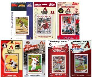 MLB Arizona Diamondbacks 7 Different Licensed Trading Card Team Set Sports & Outdoors