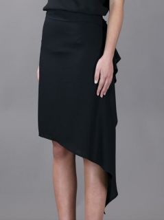 Ann Demeulemeester Asymmetrical Ruffle Skirt