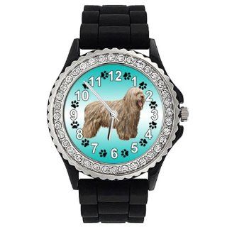 Bergamasco Dog Crystal Rhinestone Jelly Silicone Wrist Watch at  Men's Watch store.