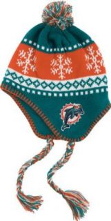 NFL '47 Brand Miami Dolphins Abomination Knit Beanie   Aqua/Orange Clothing
