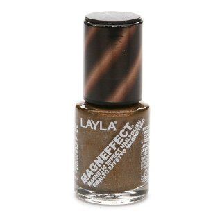 Layla Magneffect Magnetic Effect Nail Polish, Golden Bronze 0.33 fl oz (10 ml) Health & Personal Care