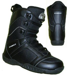 Symbolic Mission Mens Snowboard Boots Size 14 Black  Sports & Outdoors