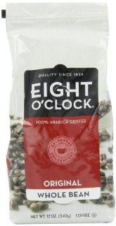 Eight O'Clock Coffee, Original Whole Bean, 12 Ounce Bag (Pack of 4)  Roasted Coffee Beans  Grocery & Gourmet Food