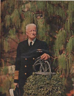 1960 Color Print Admiral Chester Nimitz  