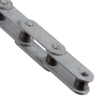 Tsubaki C2050NTRB Neptune Conveyor Series Roller Chain, Double Pitch, Single Strand, Riveted, Carbon Steel, Inch, #2050 ANSI No., 1 1/4" Pitch, 0.400" Roller Diameter, 3/8" Roller Width, 970lbs Working Load, 10ft Length