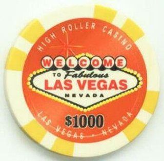 Las Vegas High Roller Casino VIP $1000 Poker Chips, Set of 25  Sports & Outdoors
