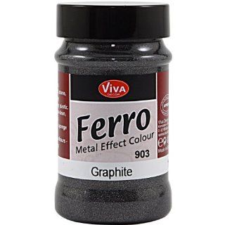 Viva Decor 3 Ounce Ferro Metal Effect Textured Paint, Graphite