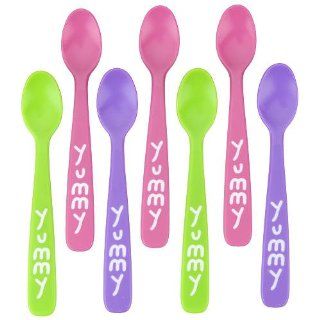 Baby Spoons BPA FREE ~ Set of 7 ~ (pink/purple/green)  Baby