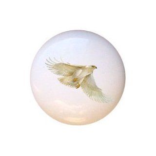 White Eagle Drawer Pull Knob   Cabinet And Furniture Knobs  