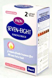 Paon Seven Eight Essencerich Lightest Brown Hair Color 3 Set  Chemical Hair Dyes  Beauty
