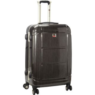 Mancini Leather Goods 24 Ultra Lightweight Polycarbonate Spinner Luggage with heavy duty aluminum frame