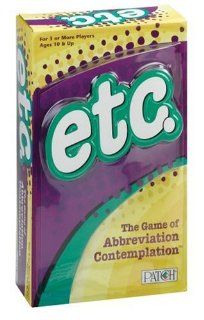 etc.   The Game of Abbreviation Contemplation Toys & Games