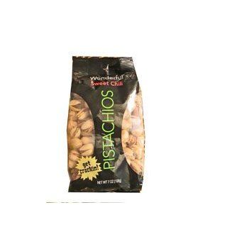 Everybody's Nuts Sweet Chili Pistachios 7oz (2 Bags)  Snack Pistachio Nuts  Grocery & Gourmet Food
