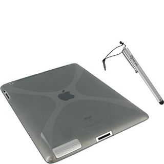 rooCASE 3 in 1 Kit   X Design TPU Skin Case for iPad 2