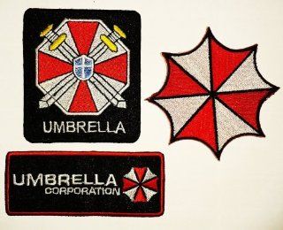 3 Pcs. Resident Evil Umbrella Corporation Gestickte Patches Sew/iron on Patch to Cloth, Jacket, Jean, Cap, T shirt and Etc.