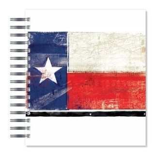 ECOeverywhere Distressed Texas Flag Picture Photo Album, 18 Pages, Holds 72 Photos, 7.75 x 8.75 Inches, Multicolored (PA11864)