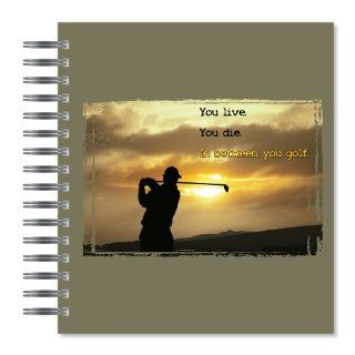 ECOeverywhere You Golf Picture Photo Album, 18 Pages, Holds 72 Photos, 7.75 x 8.75 Inches, Multicolored (PA14213)  Wirebound Notebooks 