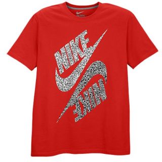 Nike Graphic T Shirt   Mens   Casual   Clothing   Sport Red/Black/White