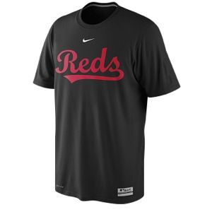 Nike MLB Dri Fit Practice T Shirt   Mens   Baseball   Clothing   Cincinnati Reds   Black