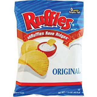 Ruffles Original Potato Chips, 1.5 oz. Bags, 64 Bags/Box