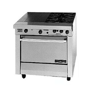 Natural Gas Garland M42 6R Master Series 2 Burner 34" Gas Range with Even Heat Hot Top and Stan Appliances