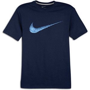 Nike Hangtag Swoosh S/S T Shirt   Mens   Casual   Clothing   Obsidian/Varsity Royal