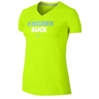 Nike Dri FIT Cotton Graphic Running T Shirt   Womens   Running   Clothing   Geranium