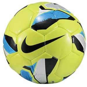 Nike FC247 Rolinho Clube Soccer Ball   Soccer   Sport Equipment   Hot Lime/Current Blue/Black