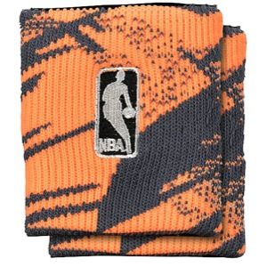 For Bare Feet NBA Camo Bright Wristband   Mens   Basketball   Accessories   NBA League Gear   Charcoal/Neon Orange