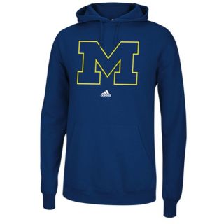 adidas College Versa Logo Hoodie   Mens   Basketball   Clothing   Michigan Wolverines   Navy