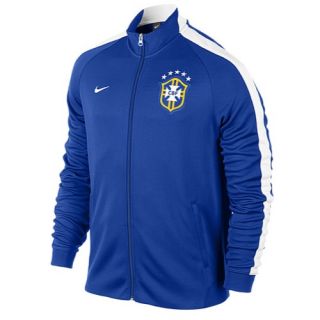 Nike N98 Authentic Track Jacket   Mens   Soccer   Clothing   Brazil   Varsity Royal/White/White
