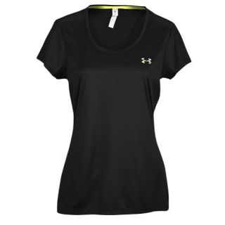 Under Armour Heatgear Flyweight Running T Shirt   Womens   Running   Clothing   Black/Black