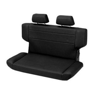 Bestop 39435 15 TrailMax II Fold and Tumble Black Denim All Vinyl Rear Bench Seat for 97 06 Wrangler TJ (except Unlimited) Automotive